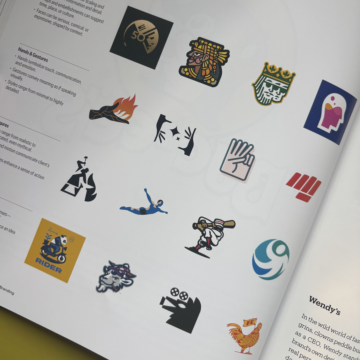 My logo is in the book 